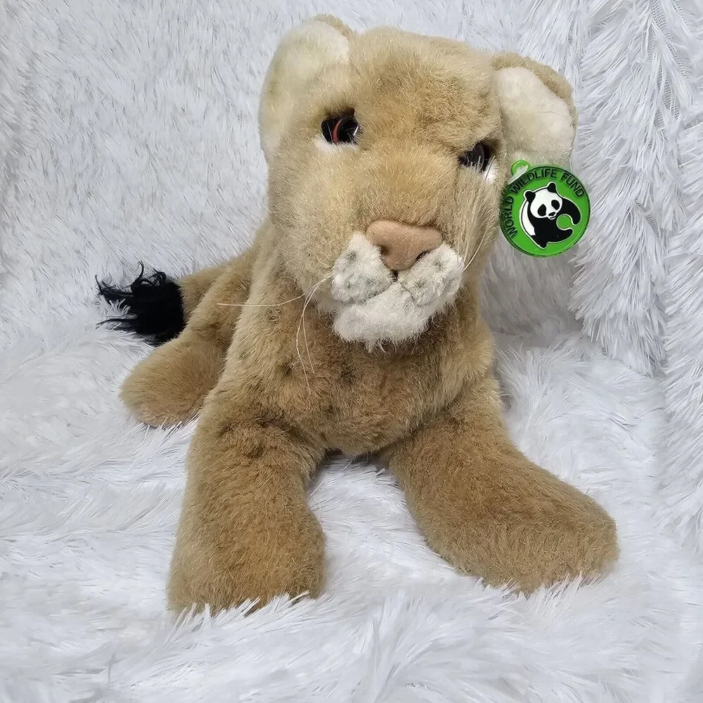 Vintage World Wildlife Fund Lioness 1985 Ear Tag 19